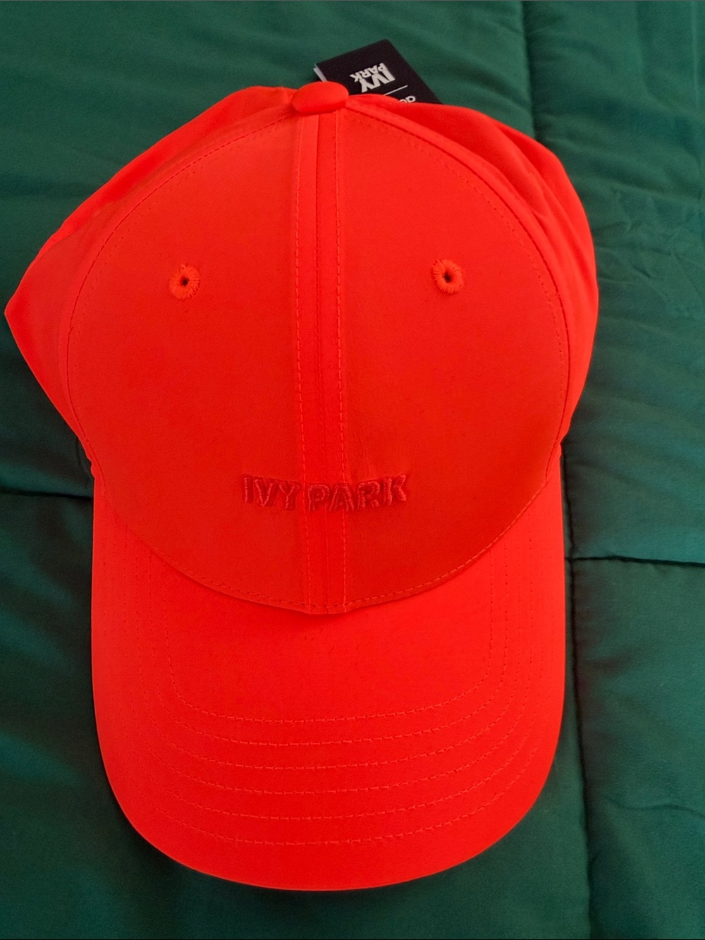 IVY PARK Neon Orange Logo Baseball Cap